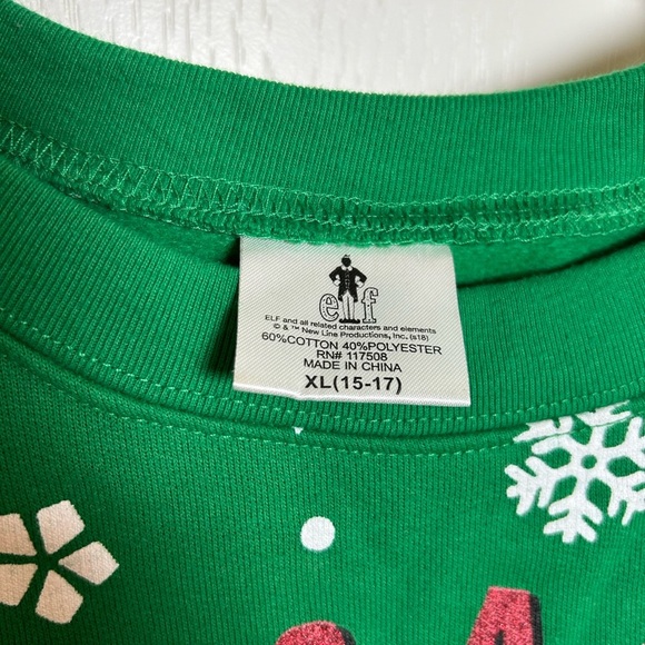Buddy The Elf Christmas Sweater Size XL Lights Up !!!UGLY CHRISTMAS SWEATER NWOT - Picture 4 of 5